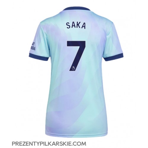 Stroje piłkarskie Arsenal Bukayo Saka #7 Koszulka Trzeciej dla damskie 2024-25 Krótki Rękaw